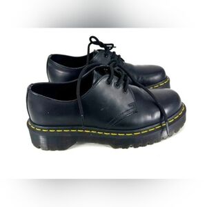 Dr. Martens 1461 BEX Smooth Leather Oxford Shoes in Black Size 7
